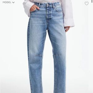Madewell Womens darted barrel Jean